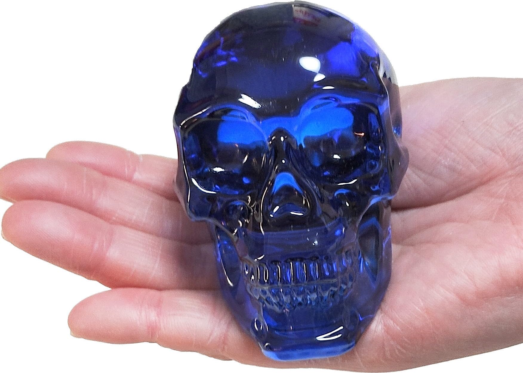 Amazon.co.jp: ガラス置物 幸運 オブジェ K9 ドクロ 髑髏 スカル